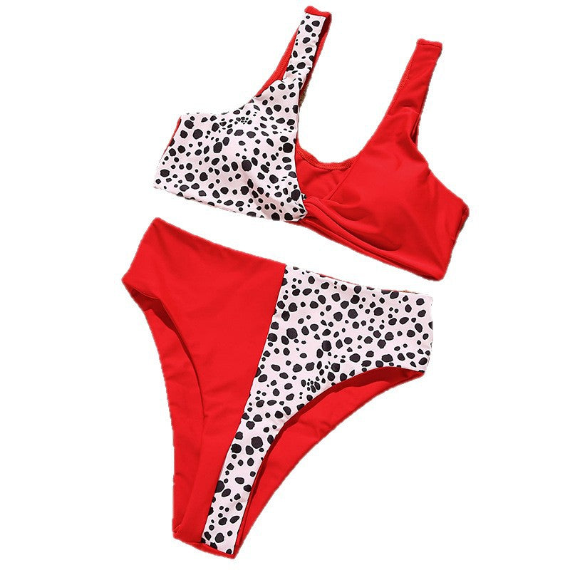 Women's High-Cut Bikini with Asymmetric Design Mune Fashion