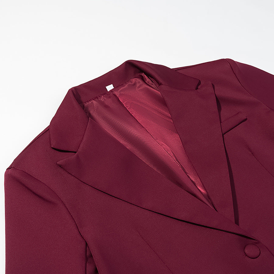 Women's nan kastiger Blazer with pointed lapels, patch pockets, and full lining Mune Fashion
