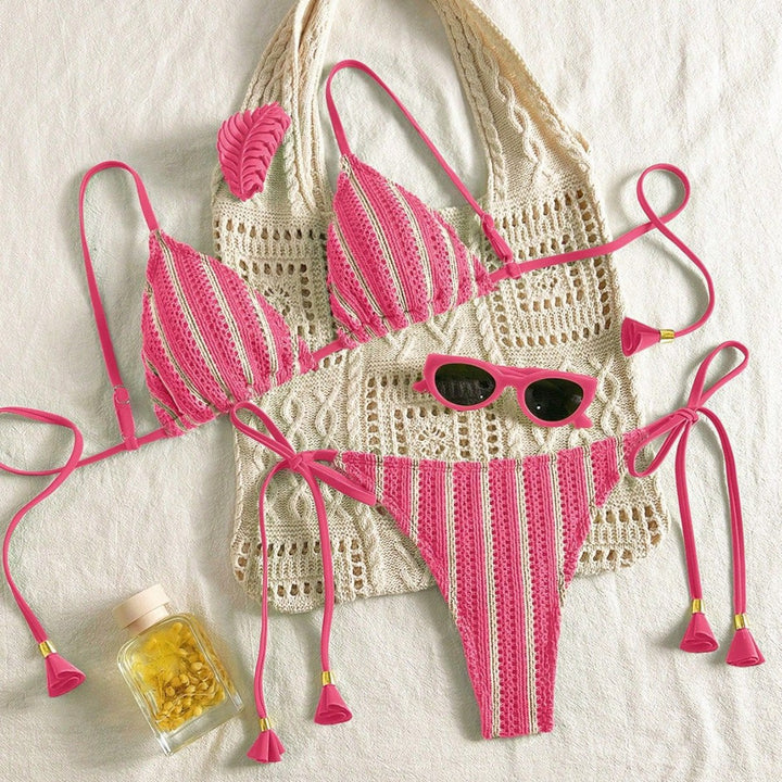 Women Strappy Bikini Set with Adjustable Straps Mune Fashion
