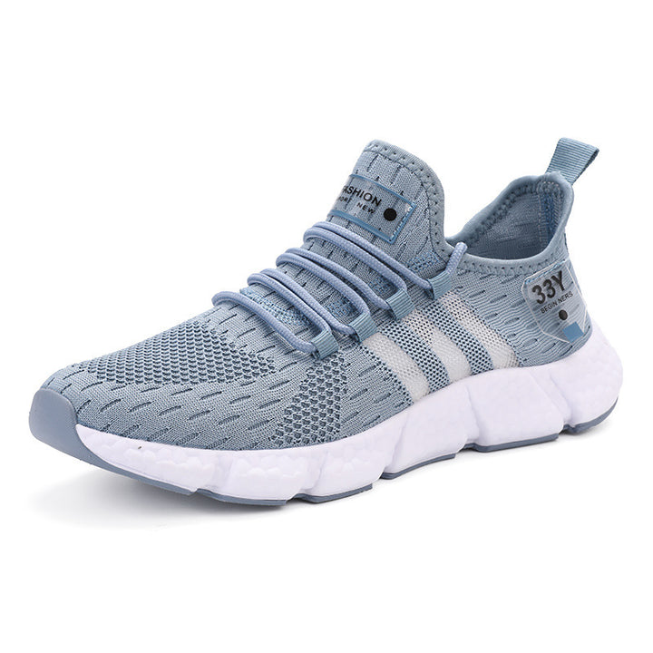 Men's Breathable Knit Sneakers with Cushioned Foam Sole and Stretch Heel Tab Mune Fashion