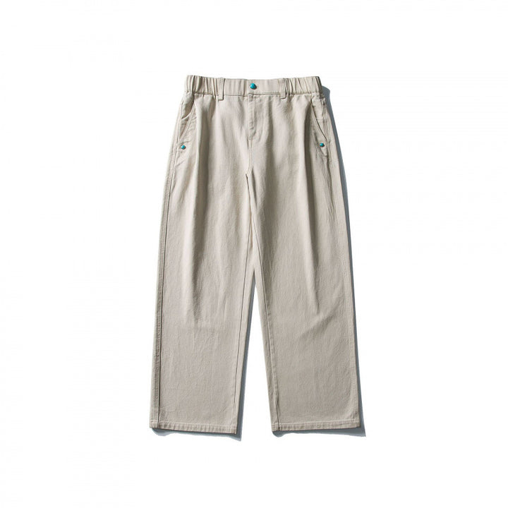 Women Wide-Leg Denim Pants made of durable denim with elastic waistband Mune Fashion