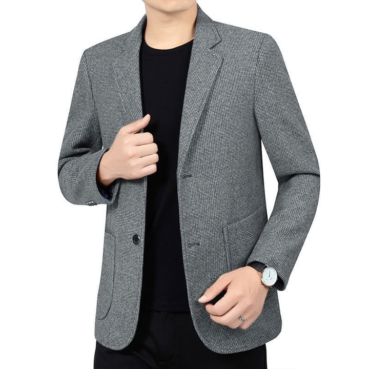 Men's Slim Fit Blazer with fine structure and classic button placket Mune Fashion