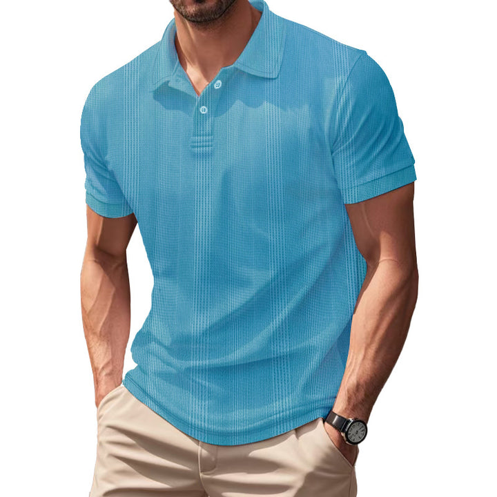 Men's Breathable Polo Shirt made from Cotton Blend with Slim Fit Mune Fashion
