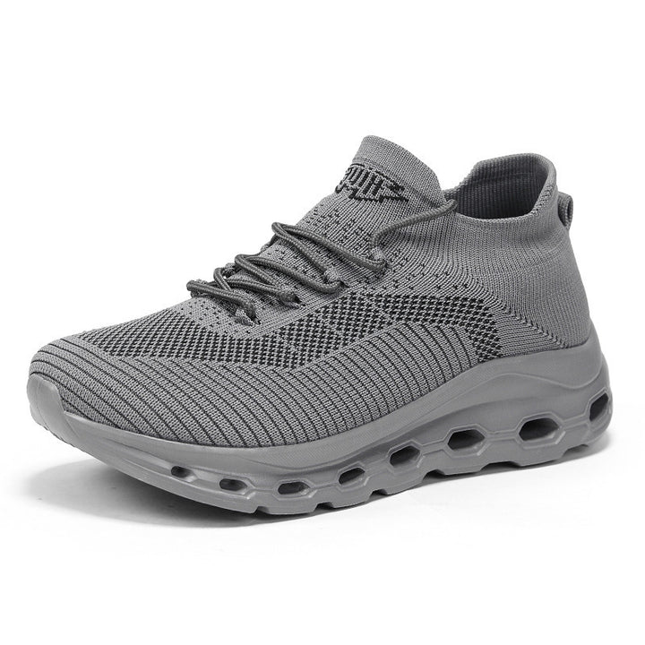 Unisex Breathable Knit Sneakers with Sock-Like Shaft and Cushioned Air Sole Mune Fashion