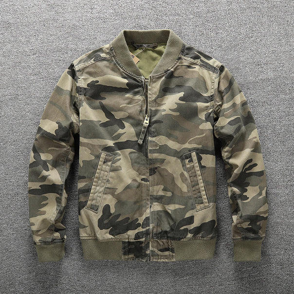 Men's bomber jacket in camouflage design Mune Fashion