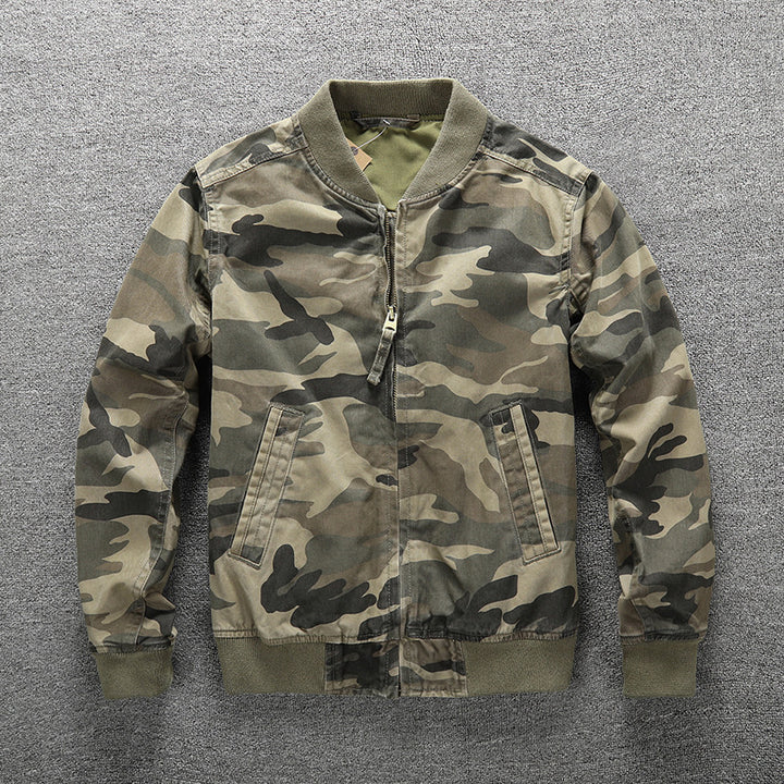 Men's bomber jacket in camouflage design Mune Fashion