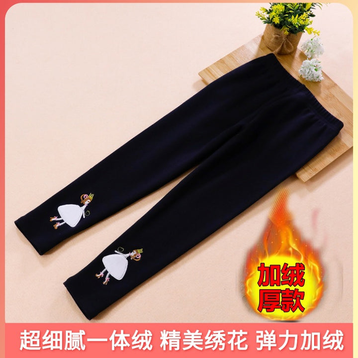 Girls leggings with colorful appliqué design Mune Fashion