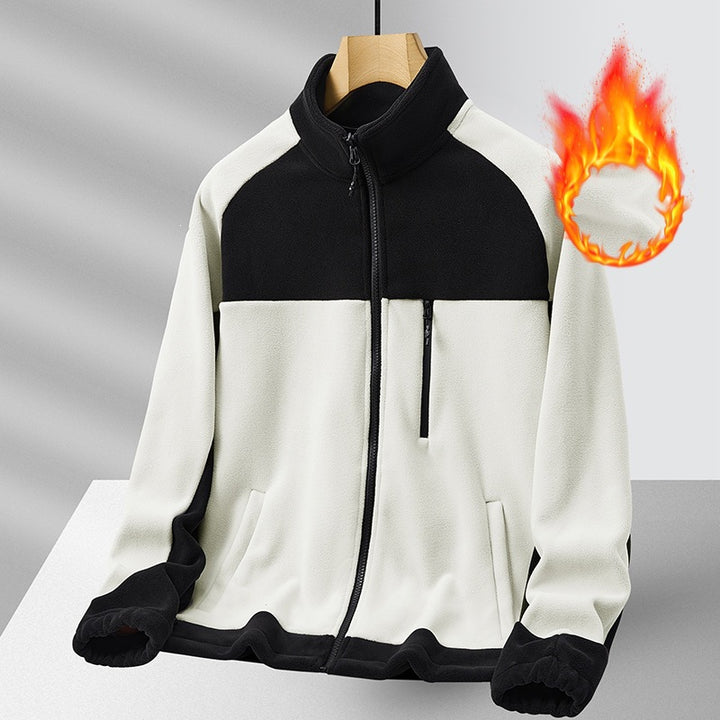 Men's fleece jacket with high collar Mune Fashion