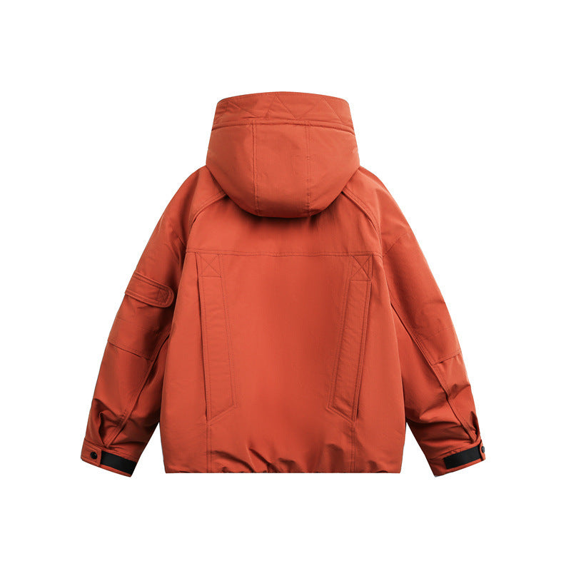 Men's technical outdoor jacket with adjustable hood and utility pockets Mune Fashion