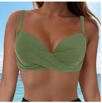 Ladies Elegant Bikini Top with Wrap Design Mune Fashion