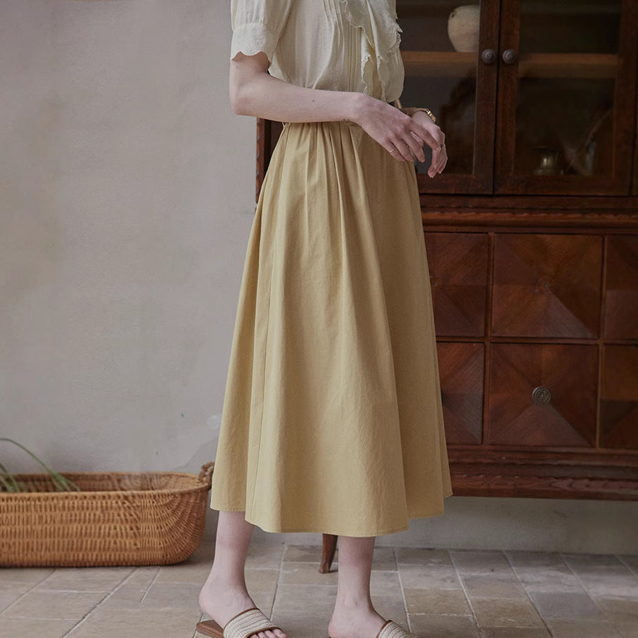 Women Long, airy skirt with high waistband Mune Fashion