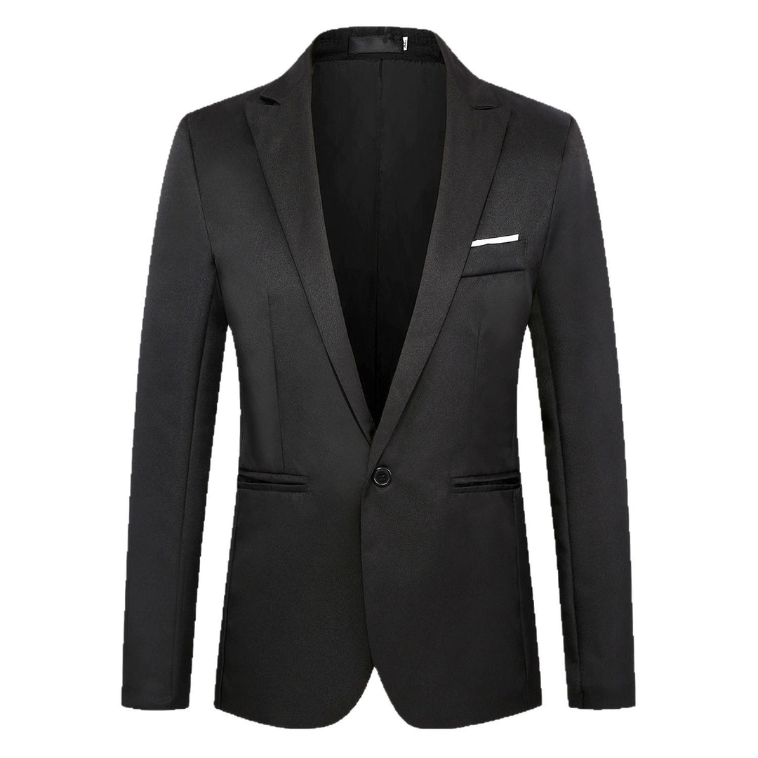 Men's fitted single-button blazer with narrow lapels and discreet pocket finish Mune Fashion