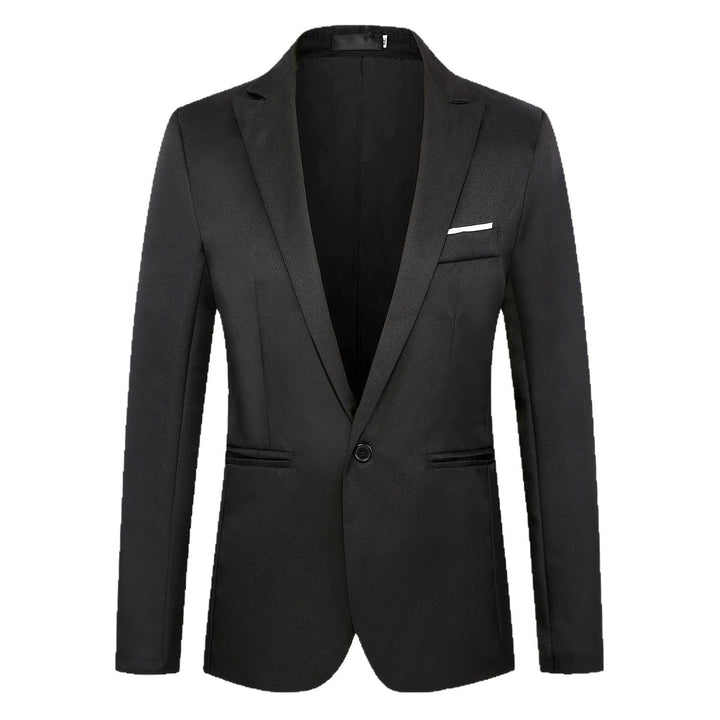 Men's fitted single-button blazer with narrow lapels and discreet pocket finish Mune Fashion