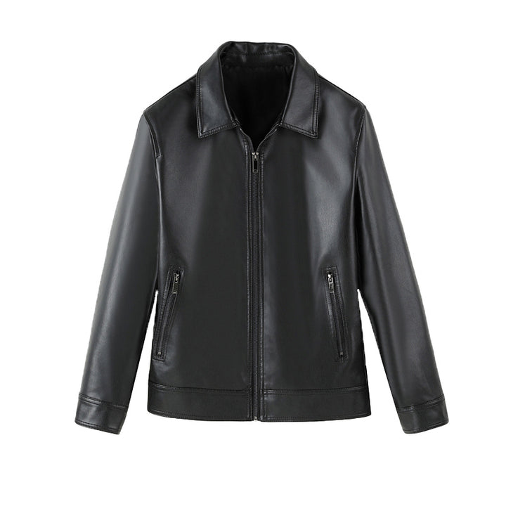 Men's Classic Leather Jacket Mune Fashion