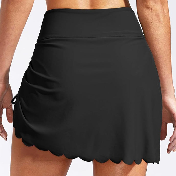 Ladies Ruffled Swim Skirt Mune Fashion