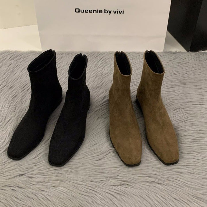 Women Elegant Ankle Boots made of Synthetic Leather Mune Fashion