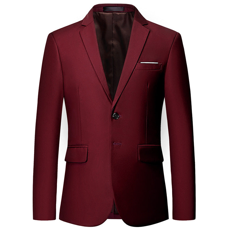 Men's slim-fit blazer with narrow silhouette, stretch content, and flap pockets Mune Fashion