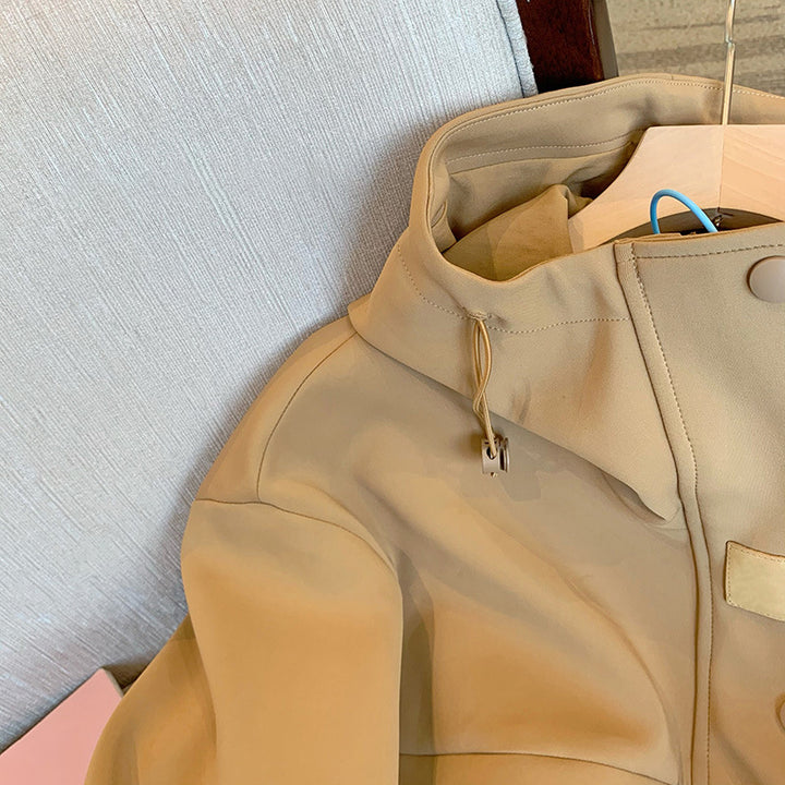 Women's Modern Transitional Jacket with High Collar Mune Fashion