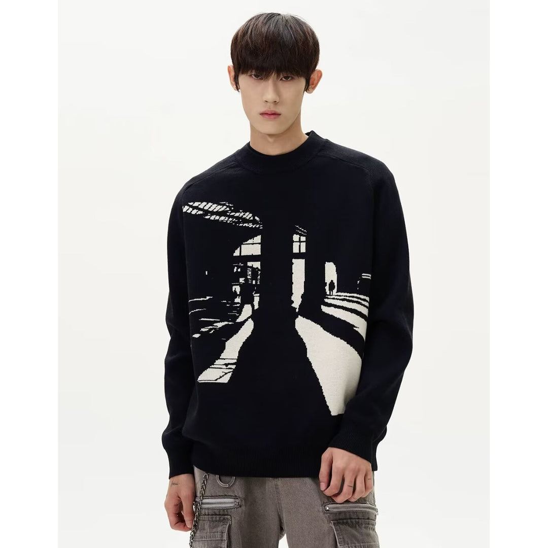 Men's Fashionable Sweater with Graphic Design Mune Fashion