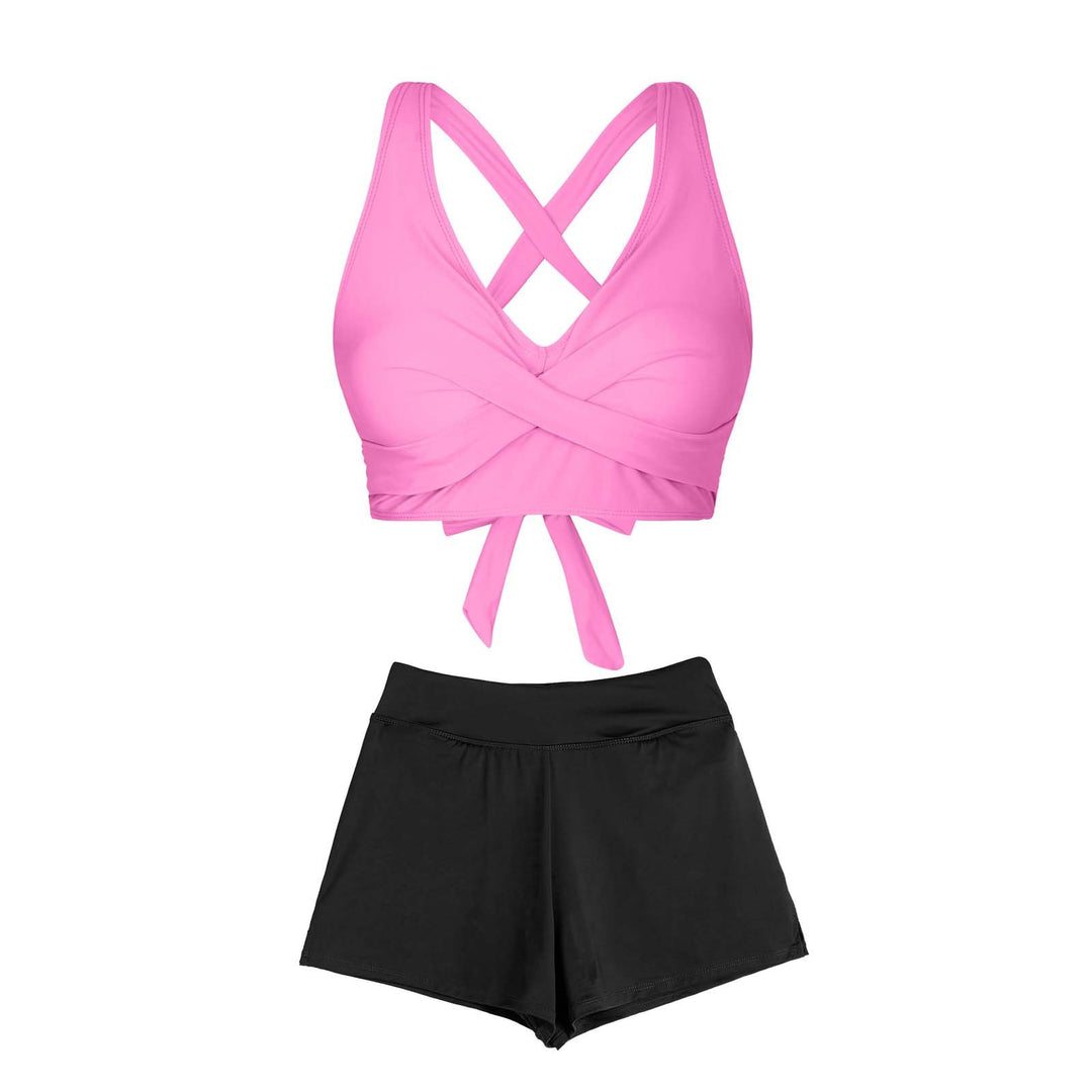 Women's Two-Piece Swimsuit with Floral Design Mune Fashion