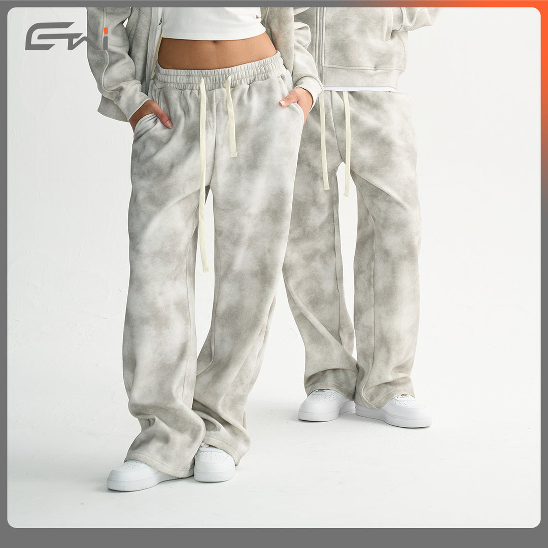 Men's Loose-Fit Sweatpants with Cloud Pattern and Elastic Waistband Mune Fashion
