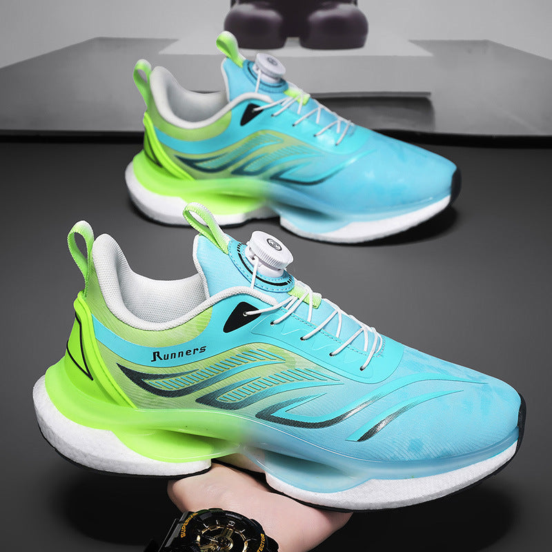Men's nan innovative running shoe with twist closure, seamless knitted upper material and reactive air chamber cushioning Mune Fashion