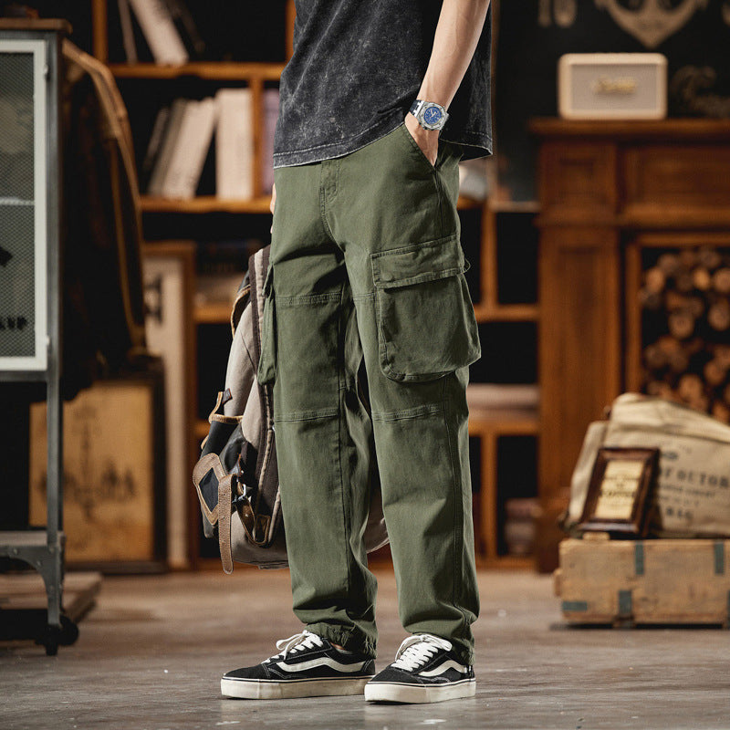 Herren Cargo-Hose im Utility-Look mit Knieabnähern und großen Klappentaschen Mune Fashion