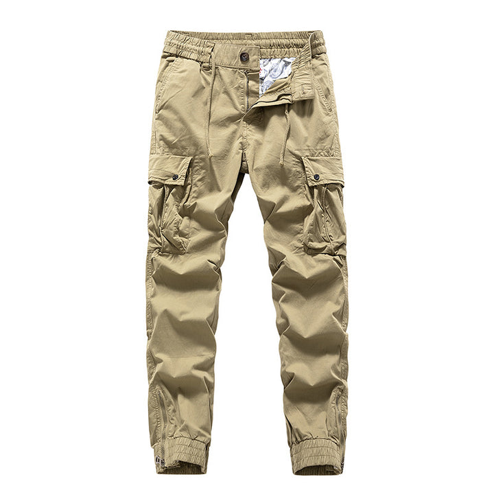 Herren Leichte Cargo-Jogginghose mit elastischem Komfortbund, Taschenorganisation und Reißverschluss‑Knöchel Mune Fashion