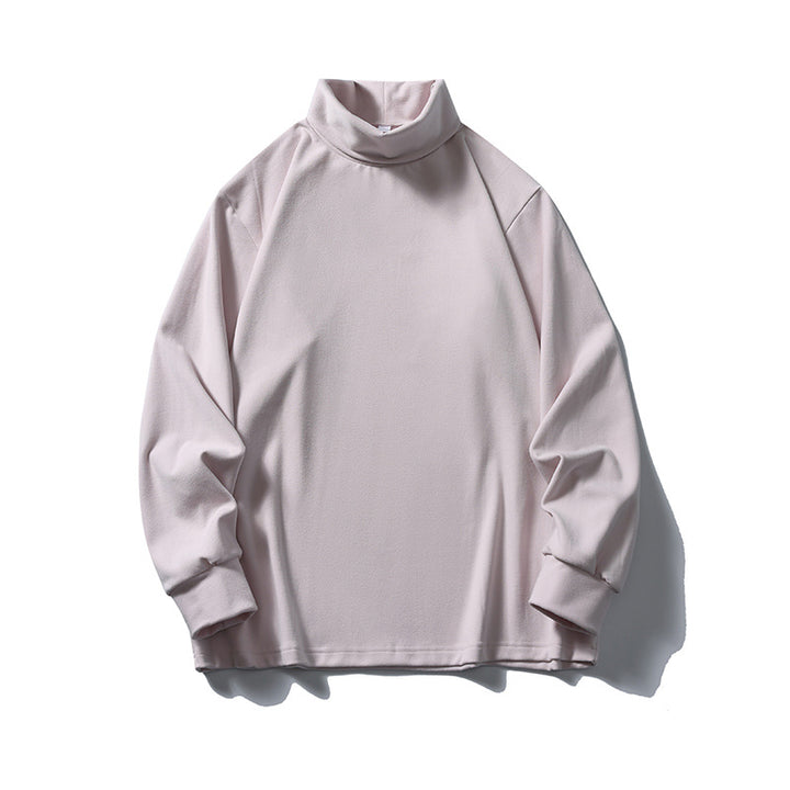 Unisex Oversize-Half-Roll Neck Sweater made of fine Jersey with raglan sleeves and ribbed cuffs Mune Fashion