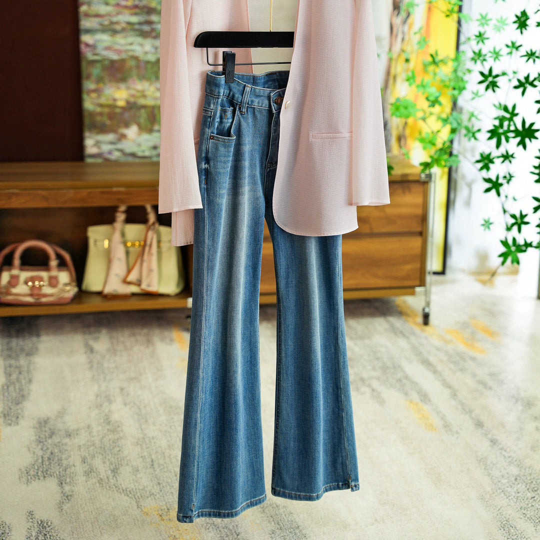 Women's Elegant Blazer with V-Neck Mune Fashion