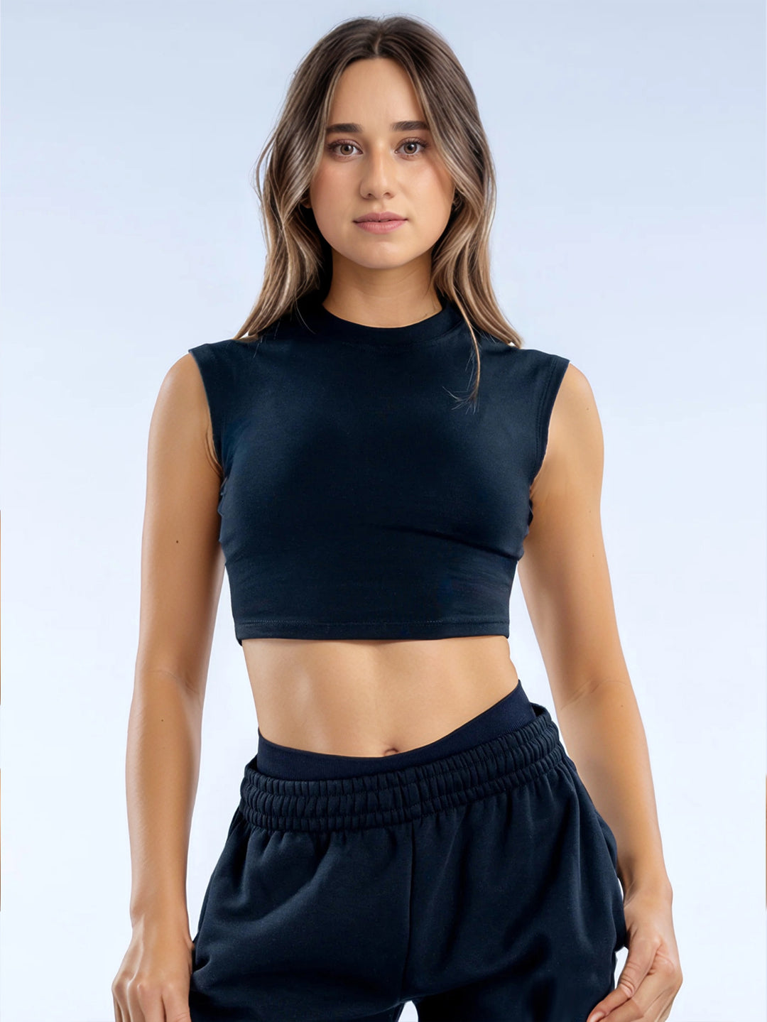 Women's Sporty Crop Top Mune Fashion