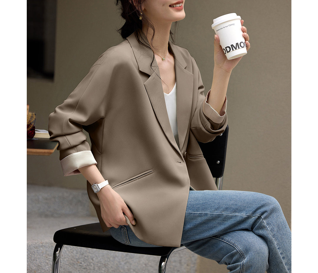 Ladies Elegant oversized Blazer jacket Drune