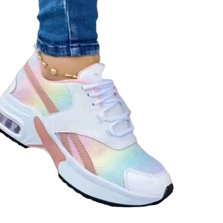 Women's Fashion Platform Sneakers with Air Chamber and Knit Mesh Mune Fashion