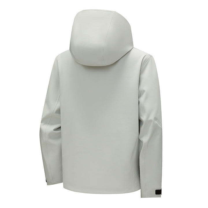 Men's Technical Softshell Rain Jacket with Waterproof Membrane, Welded Seams & Hood Mune Fashion