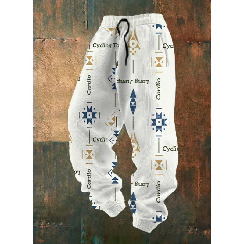 Women's Comfortable Leisure Pants with Creative Print Mune Fashion