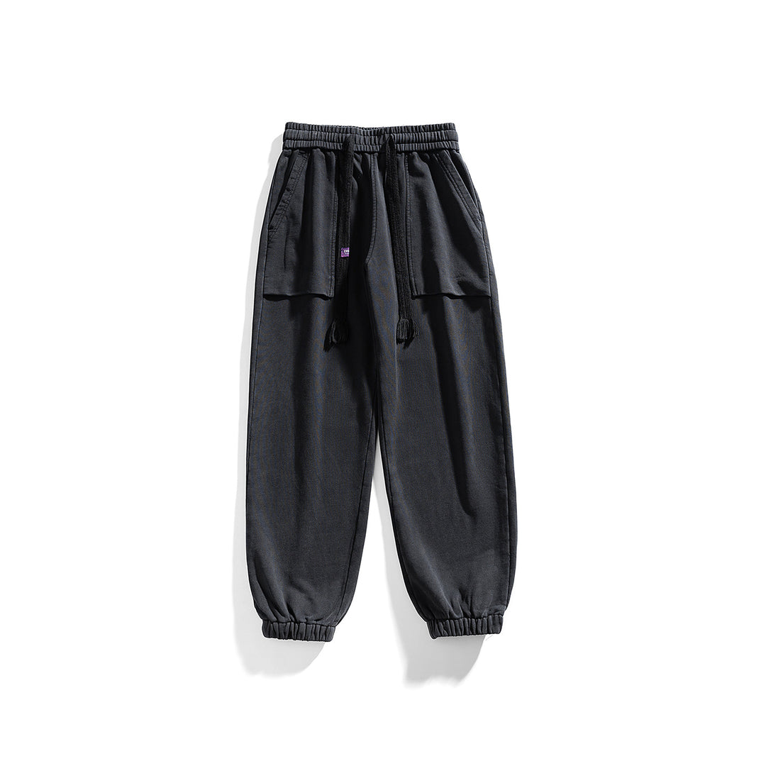 Herren Cargo-Jogginghose mit elastischem Bund und aufgesetzten Pattentaschen Mune Fashion