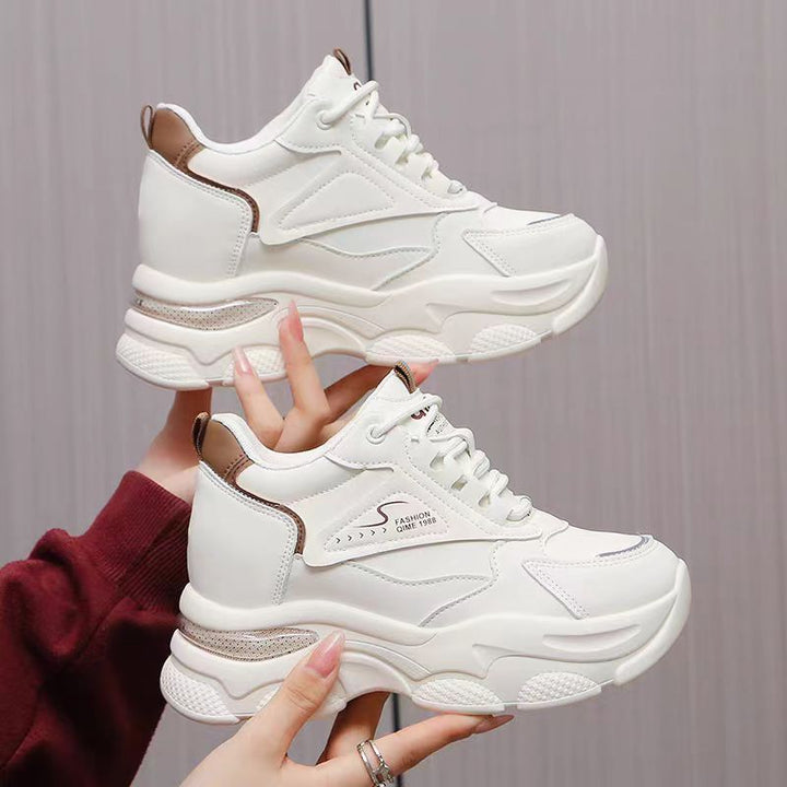 Women's Sporty Chunky Sneakers with Breathable Upper Material and Anti-Slip Sole Mune Fashion