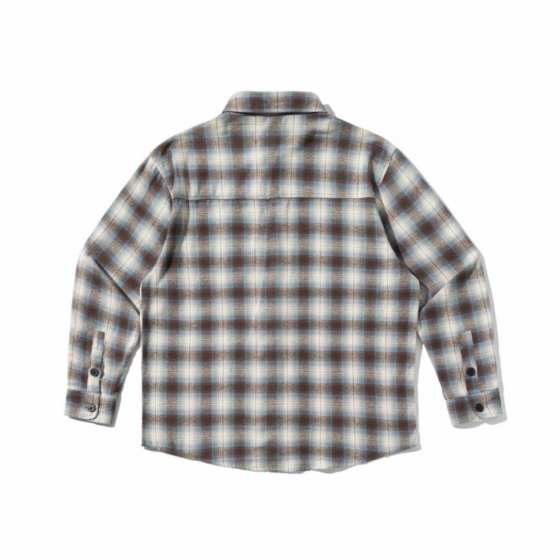 Unisex Boxy Checkered Flannel Overshirt with Patch Chest Pocket Mune Fashion