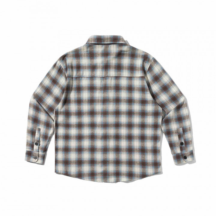 Unisex Boxy Checkered Flannel Overshirt with Patch Chest Pocket Mune Fashion