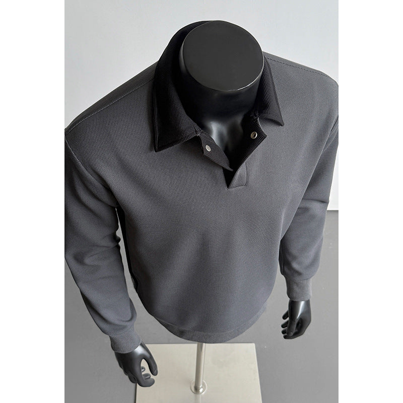 Men's Fashionable Polo Sweater Mune Fashion