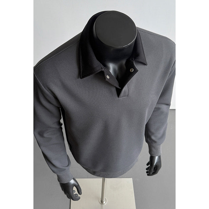 Men's Fashionable Polo Sweater Mune Fashion