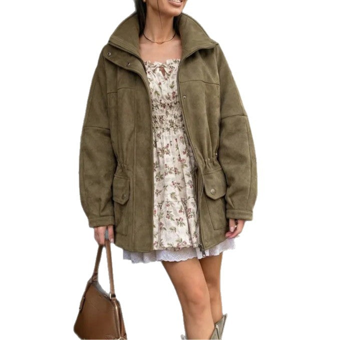 Women's Fashion Oversized Winter Jacket with Drawstring