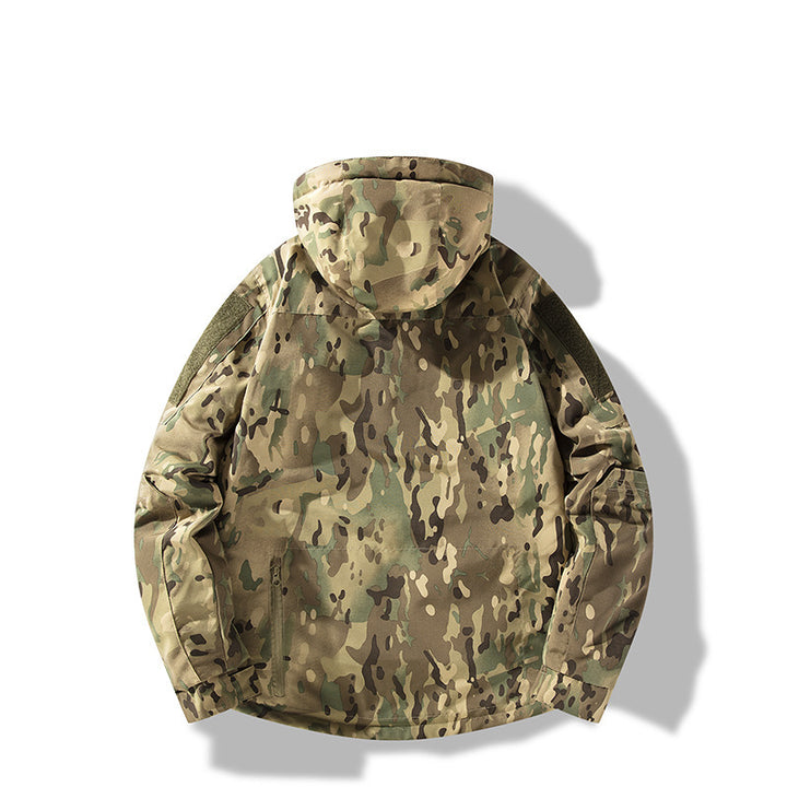 Men's quilted tactical winter jacket with hood and water-repellent outer material Mune Fashion
