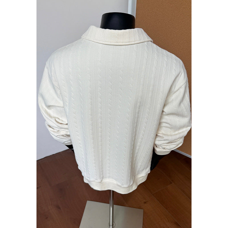 Men's Stylish and Breathable Stand Collar Sweater Mune Fashion