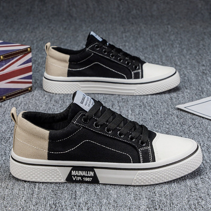 Men's Sporty Sneakers with Contrasting Inserts Mune Fashion