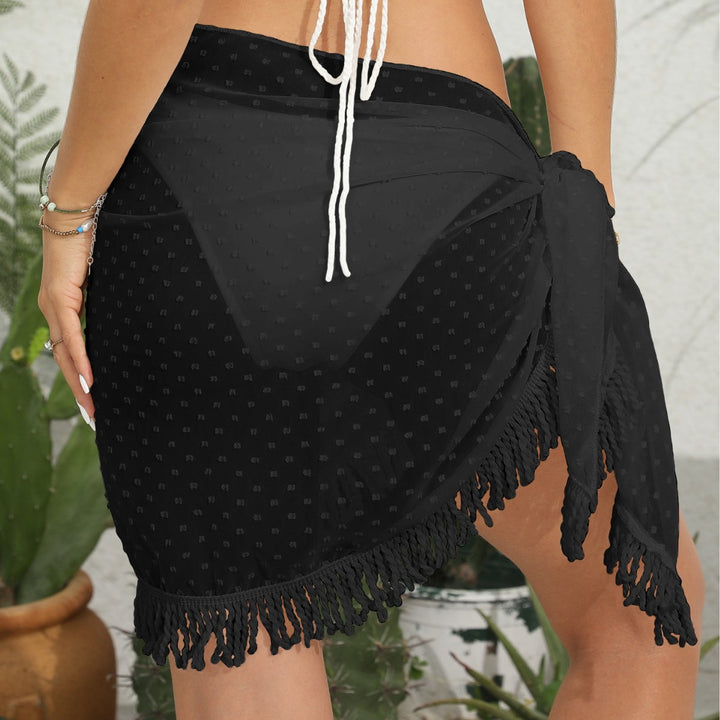 Women's transparent beach cover-up with tassels Mune Fashion