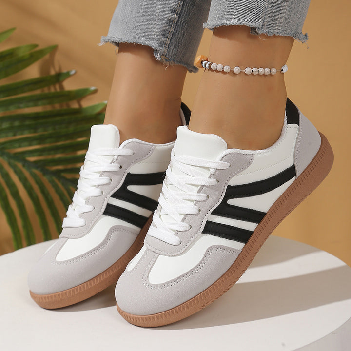 Damen Retro-Sneaker mit Gumsohle und gepolsterter Innensohle Mune Fashion