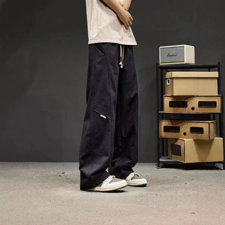 Men's Loose-Fitting Utility Pants with Side Pockets Mune Fashion