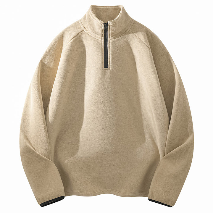 Women's Sports Fleece Jacket with Stand-Up Collar Mune Fashion