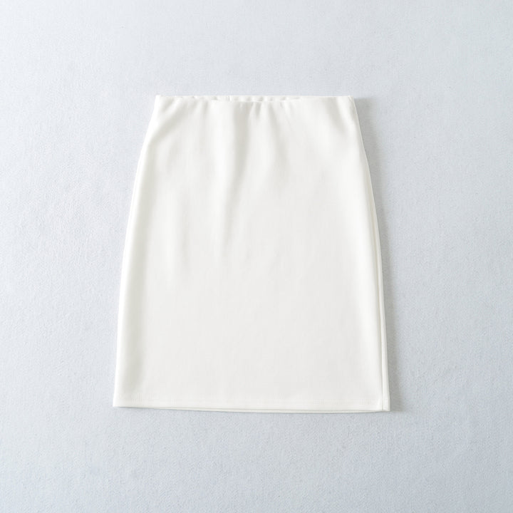Women's Fitted Jersey Pencil Skirt with High Waist and Stretchy Comfort Material Mune Fashion